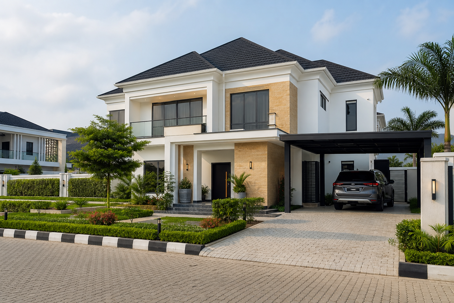 Modern detached family home in a planned Lagos estate